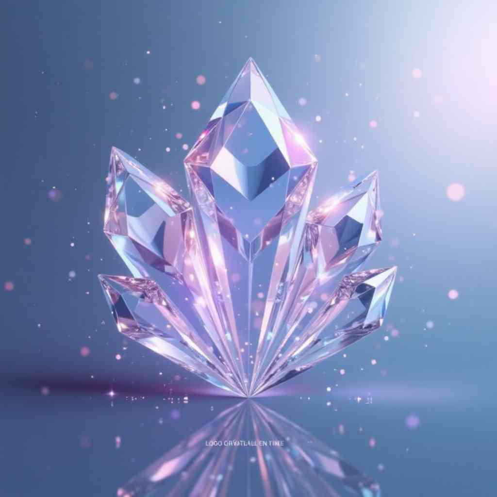 3D crystal creative logo vector graphics collection